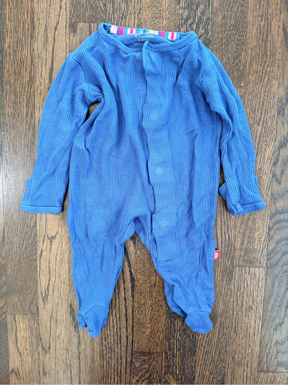 Magnetic Me 0-3 Blue One-Piece Footie Pajama